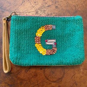 Embroidered Clutch